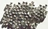 50 6mm Round Half Mirror Coated Silver / Crystal Beads